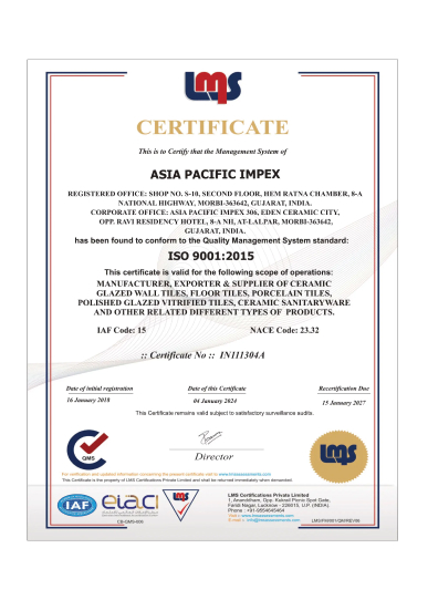 Certificate Global BN EN